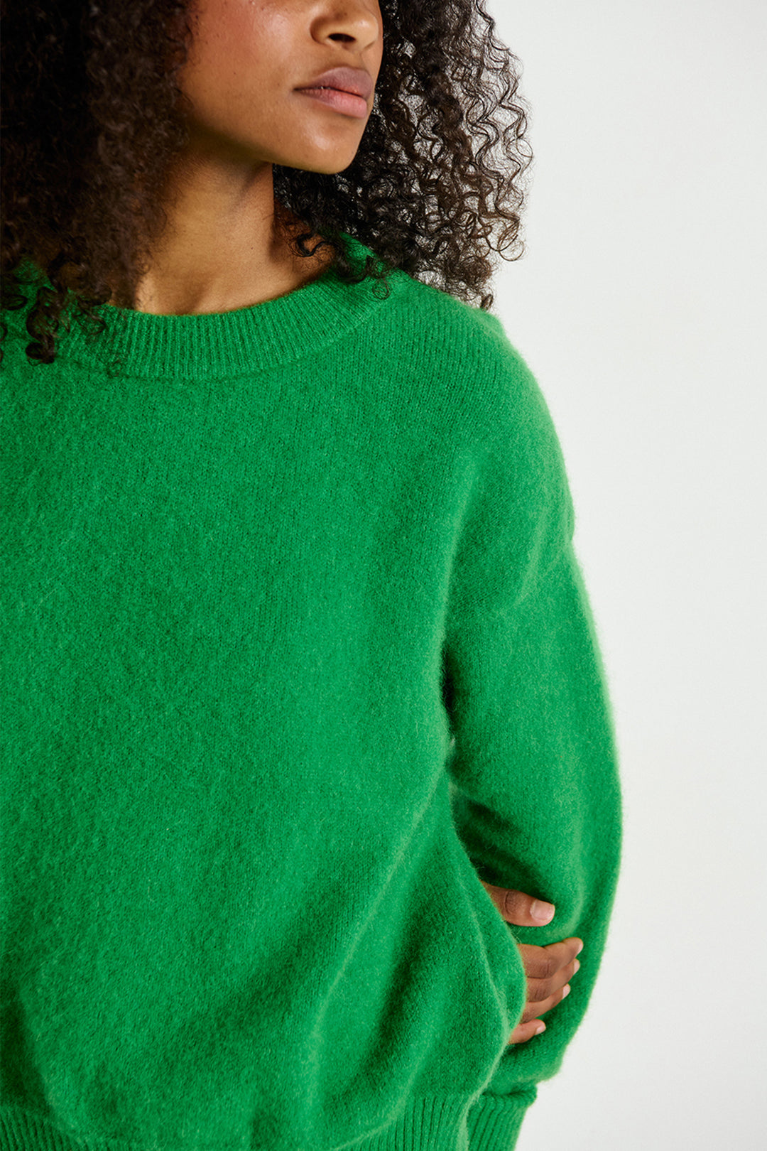 Vitow B-Neck LS Jumper in Clover