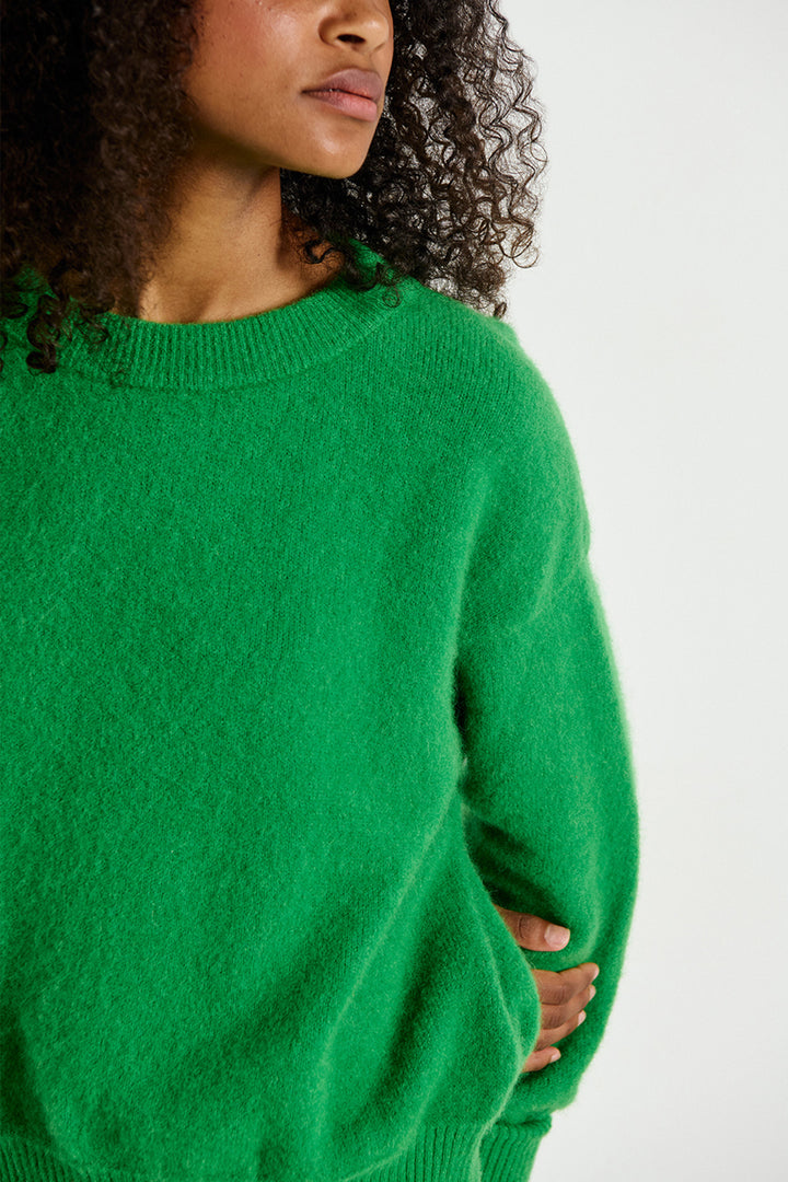 Vitow B-Neck LS Jumper in Clover