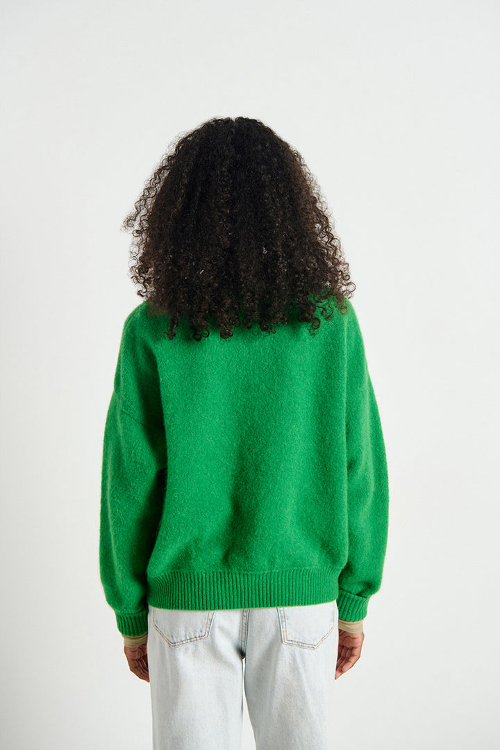 Vitow B-Neck LS Jumper in Clover
