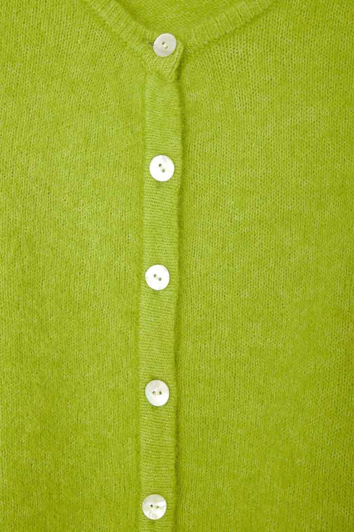 Vitow LS Cardigan in Moss Melange