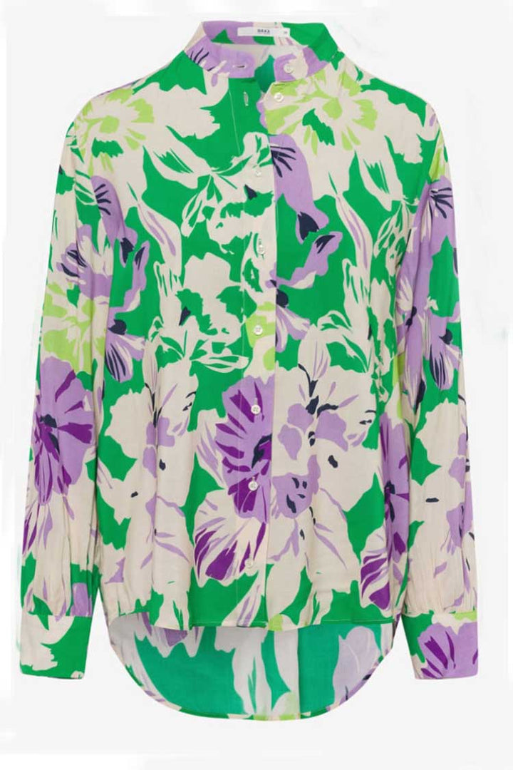 Viv Green Floral Printed Shirt