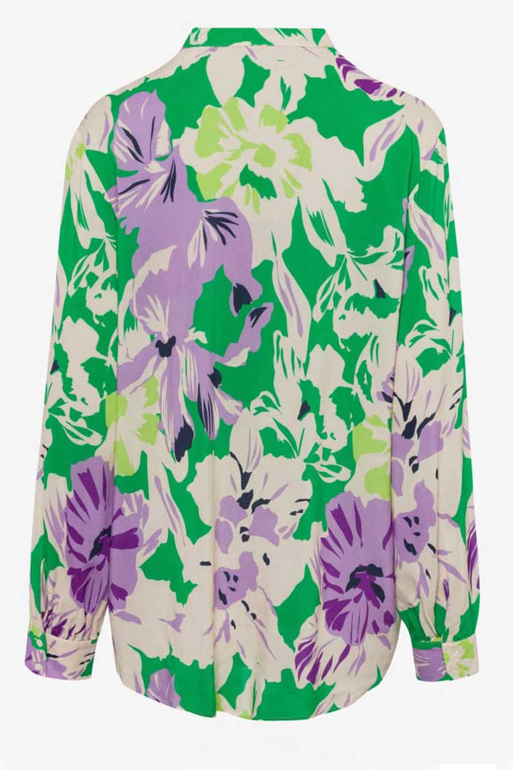Viv Green Floral Printed Shirt