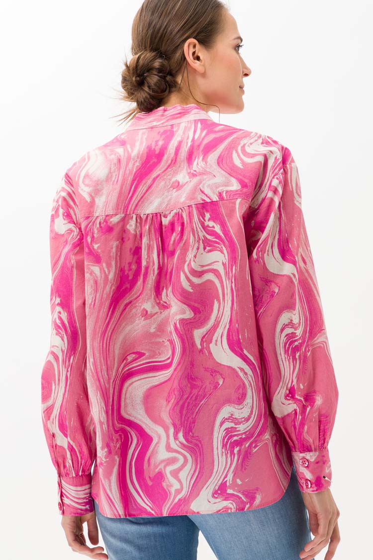 Viv Printed Blouse in Flush
