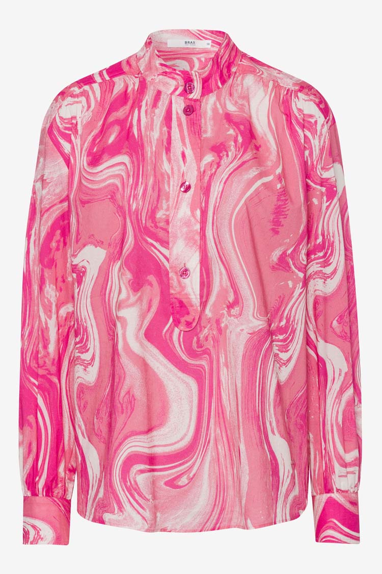 Viv Printed Blouse in Flush