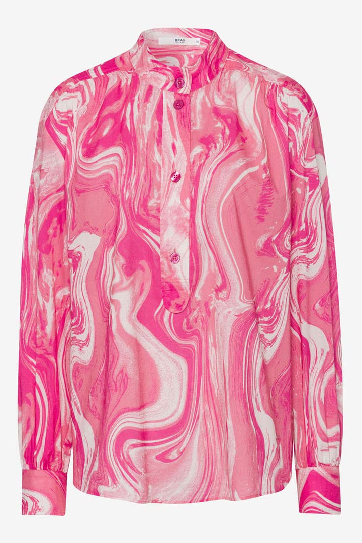 Viv Printed Blouse in Flush