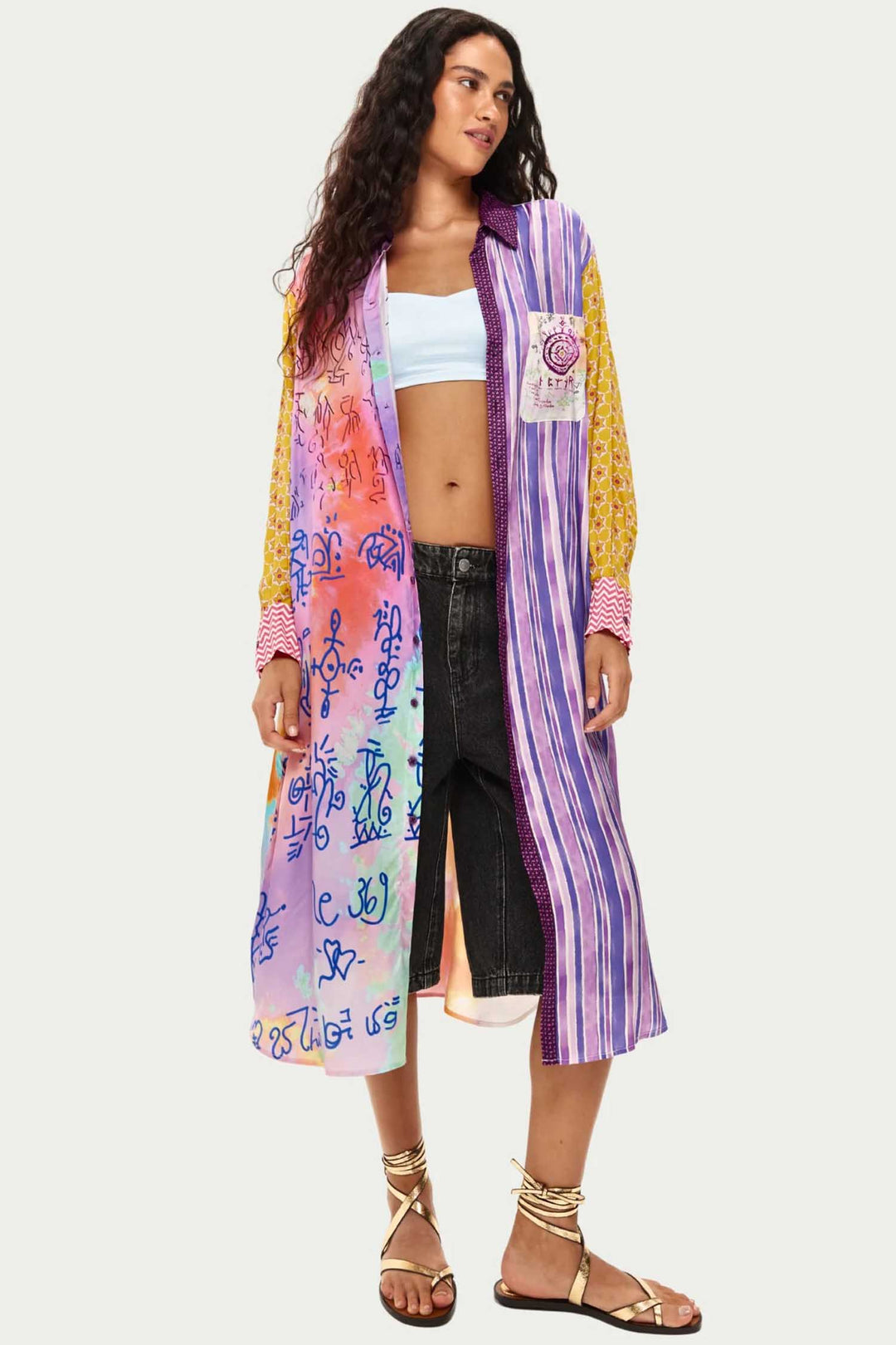Vivi Shirt Dress in Runic Whisper