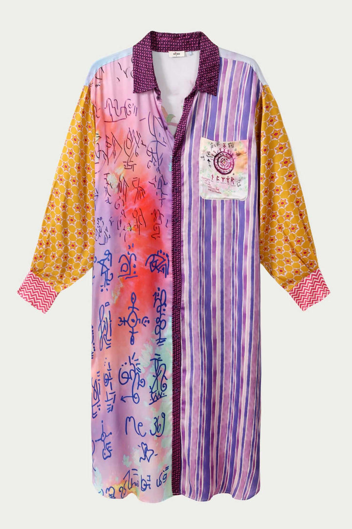 Vivi Shirt Dress in Runic Whisper