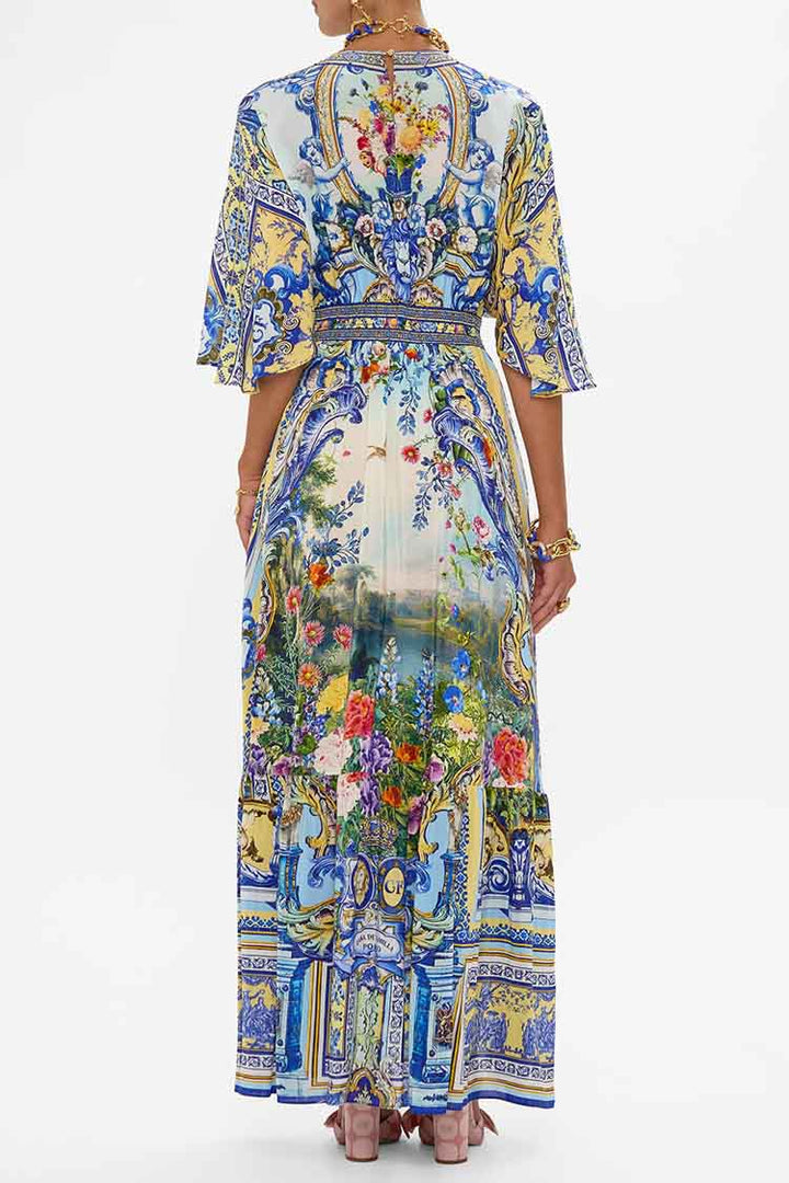 Waisted Dress w Hem Ruffle in Wall To Wall Wonders