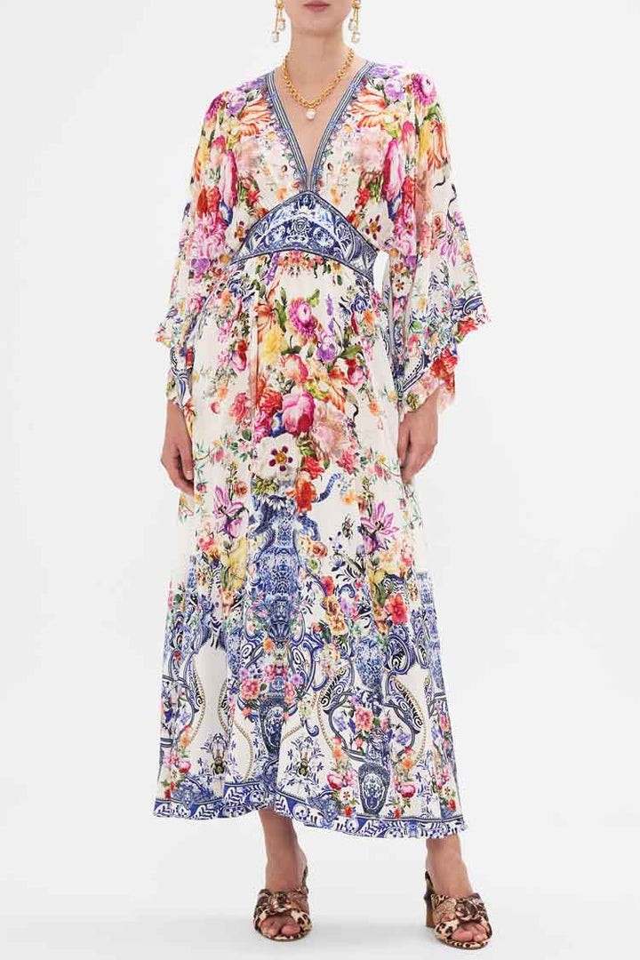 Waisted Dress w Kimono Sleeve in Dutch Is Life