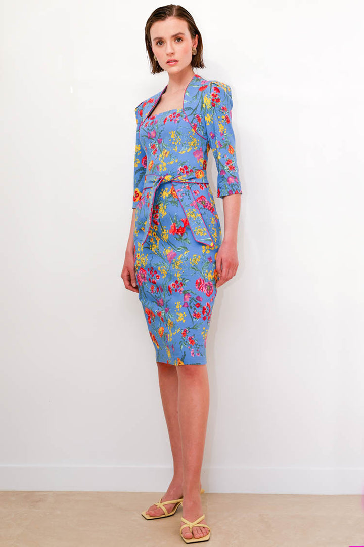 Walking On Sunshine Dress in Sky