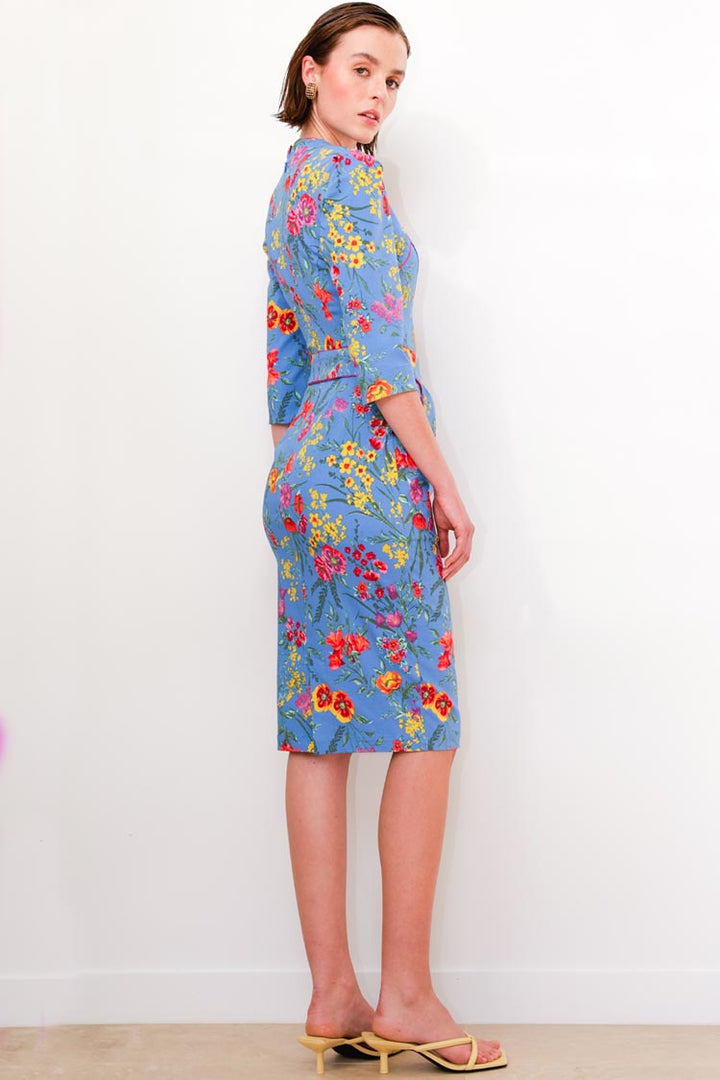 Walking On Sunshine Dress in Sky