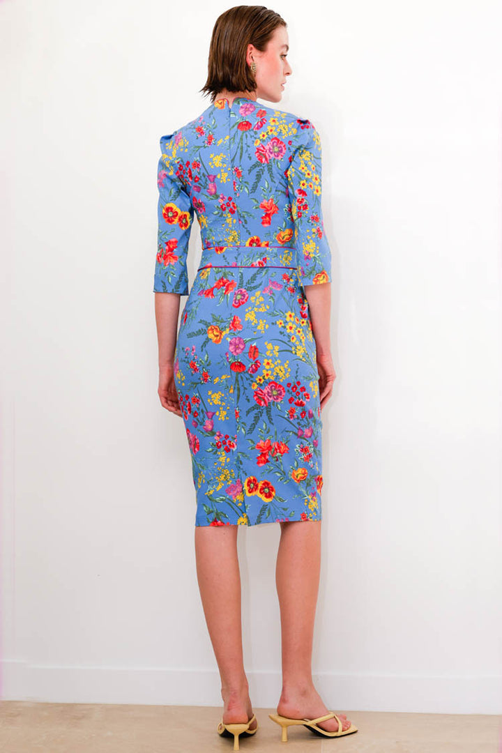 Walking On Sunshine Dress in Sky