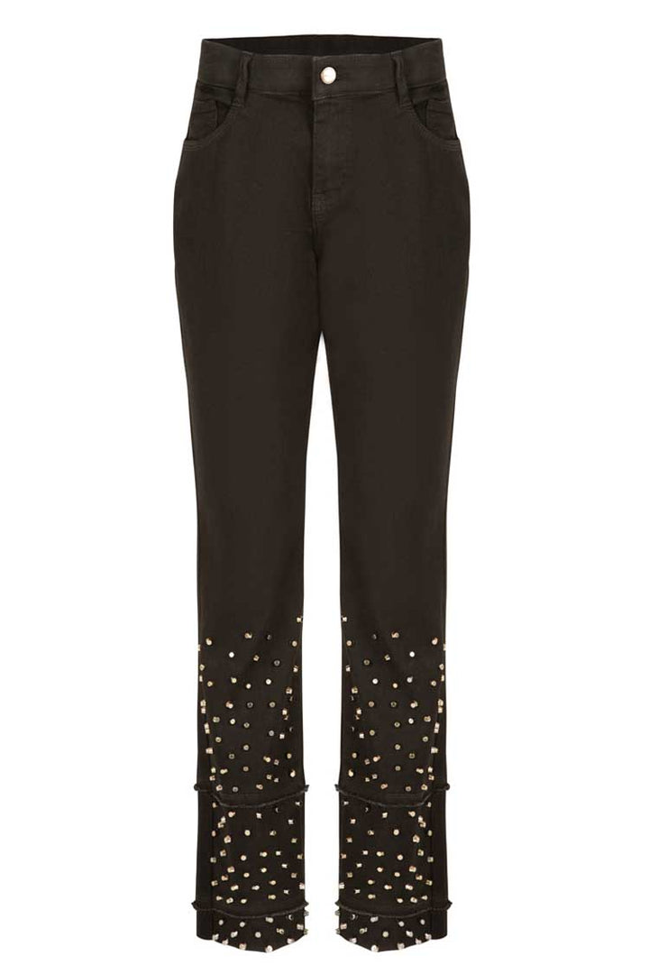 Walking Stripe Jean in Black