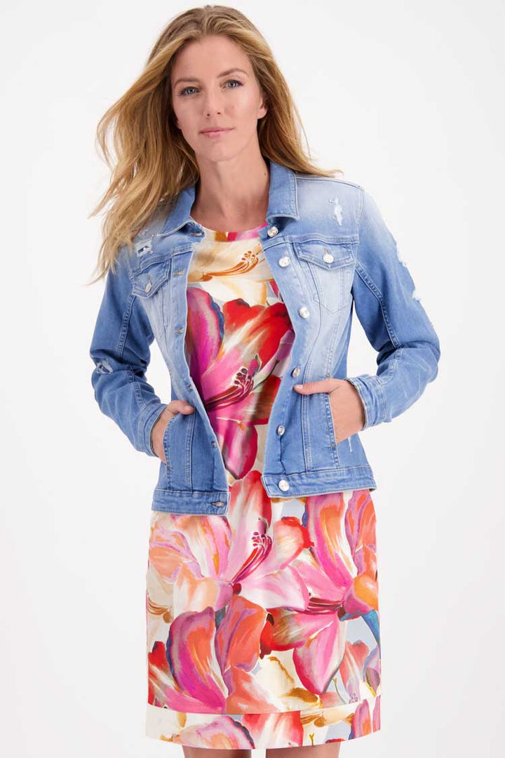 Washed Denim Jacket w Jewel