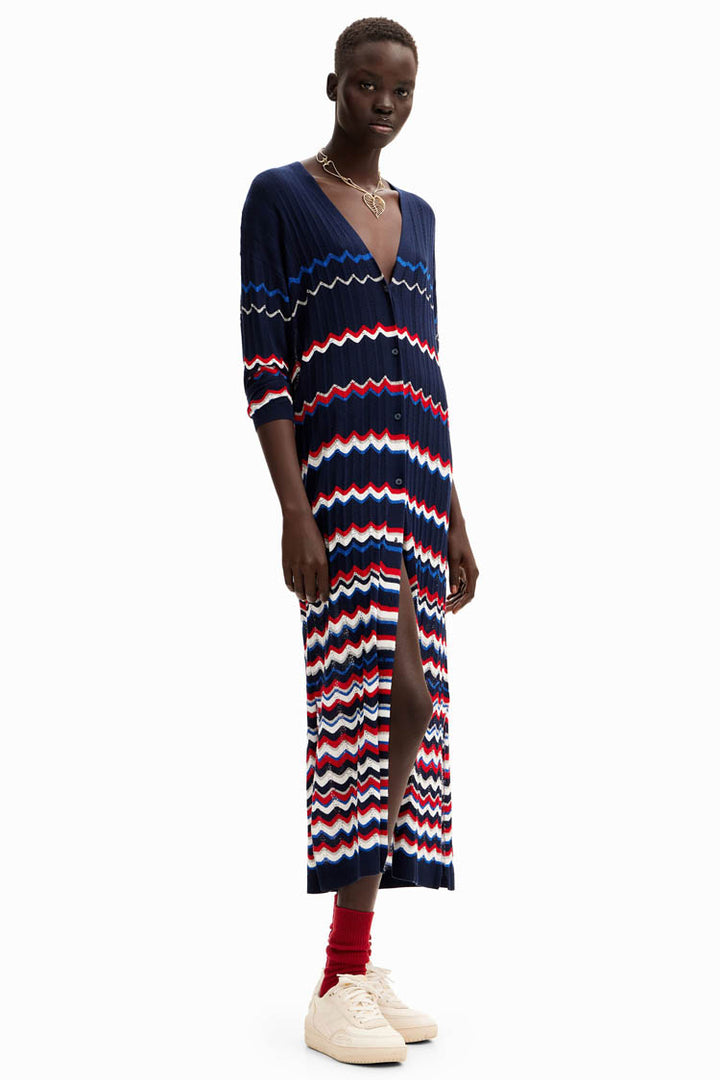 Wave Pleated Long Cardigan | FINAL SALE