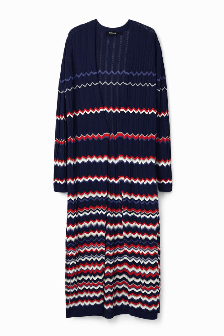 Wave Pleated Long Cardigan | FINAL SALE