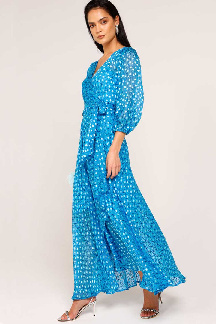 We Float Maxi Wrap Dress