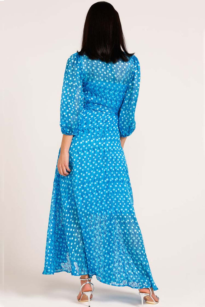 We Float Maxi Wrap Dress