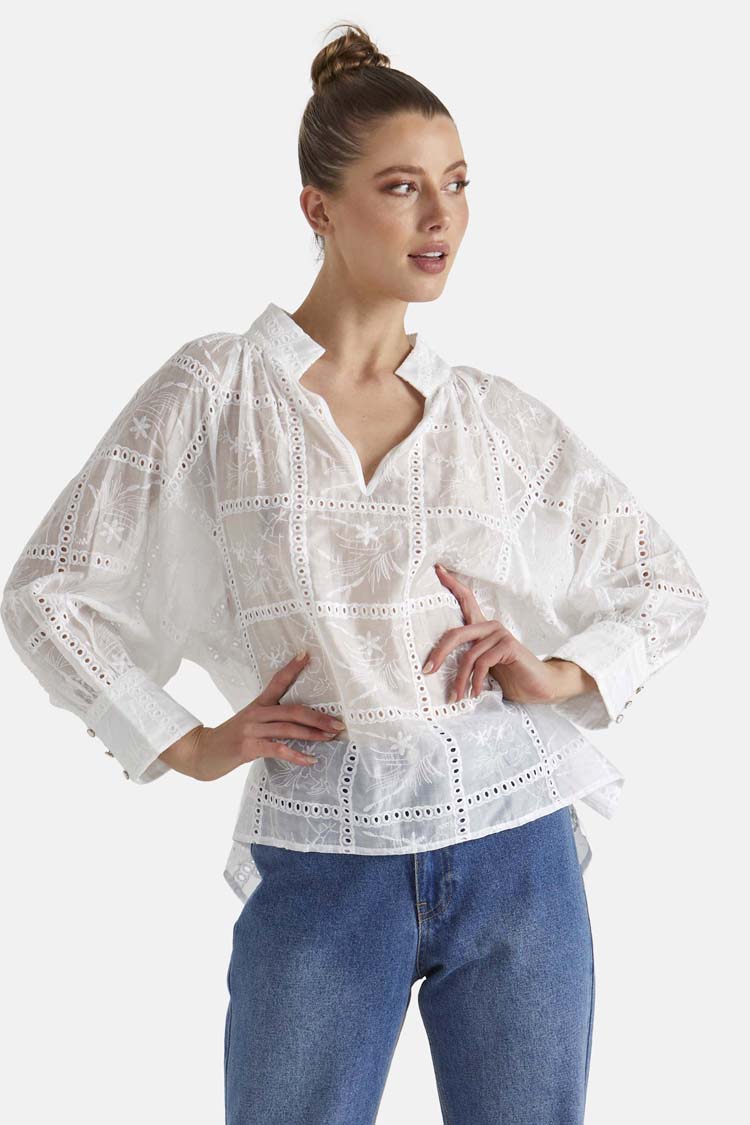 Whisper Blouse in Ivory
