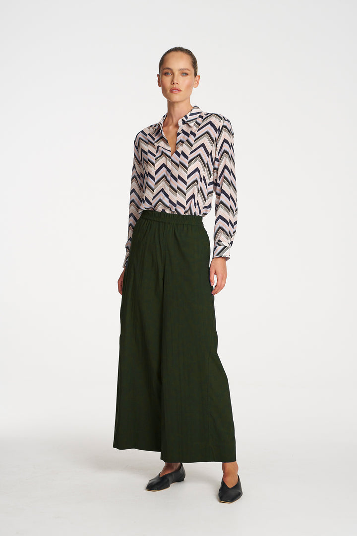 Wide Cross Pant in Cargo
