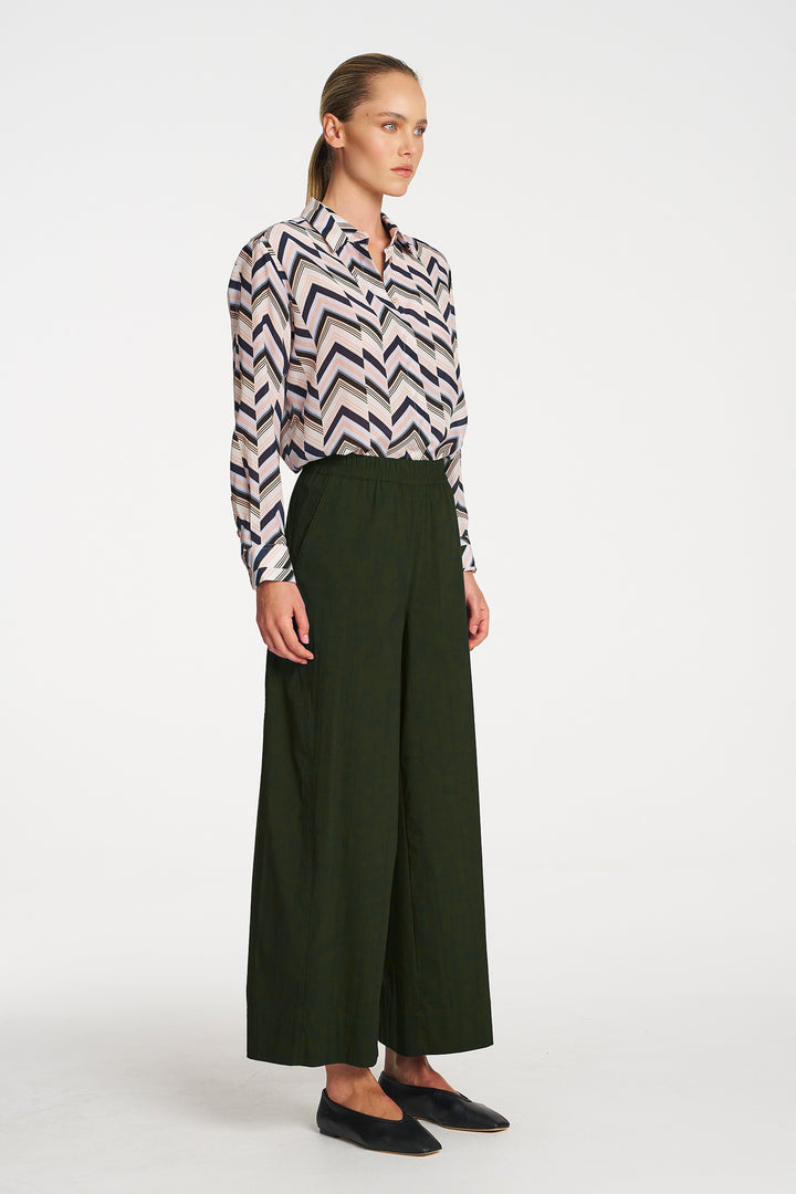 Wide Cross Pant in Cargo