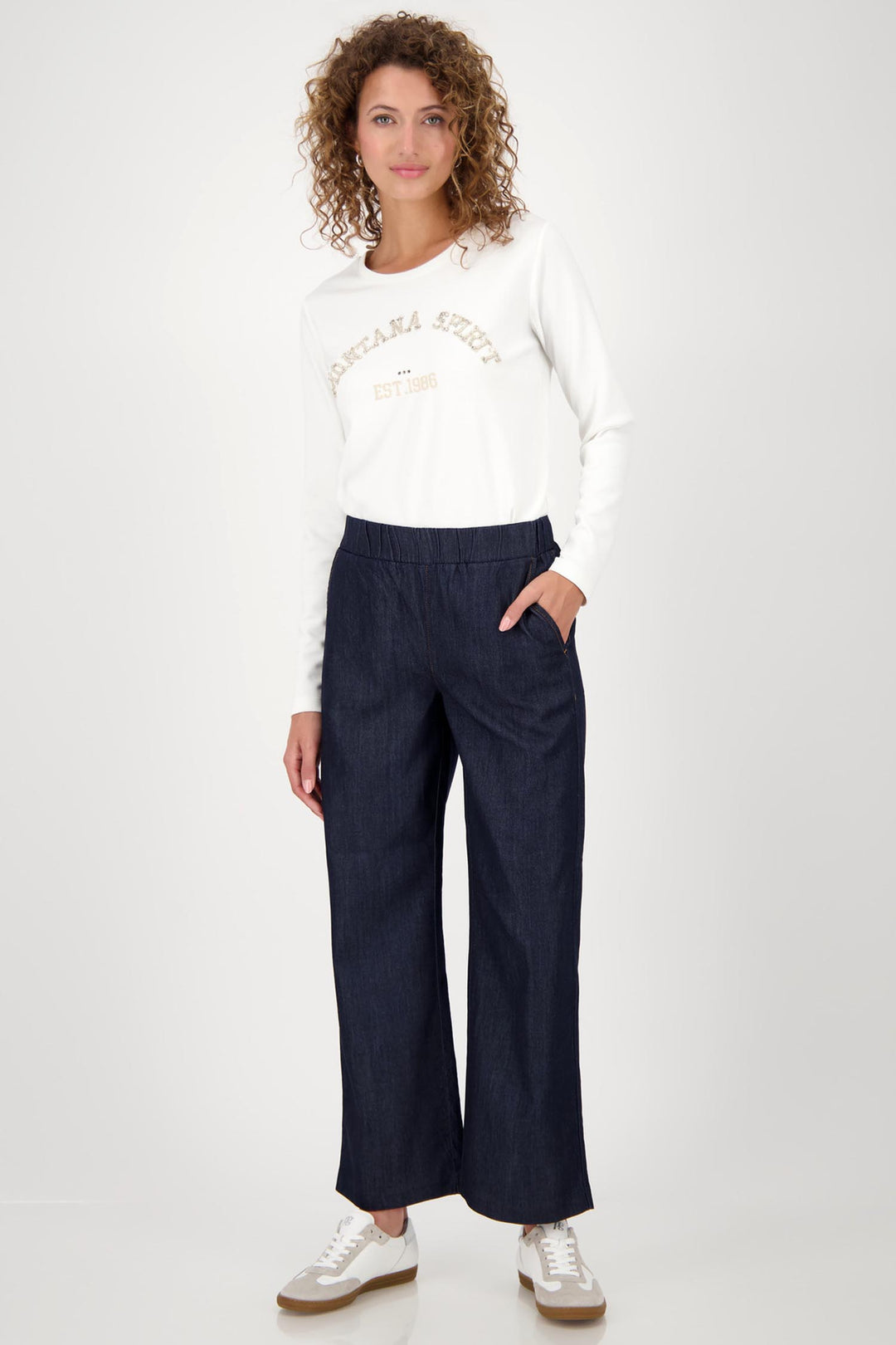 Wide Leg Denim Culotte