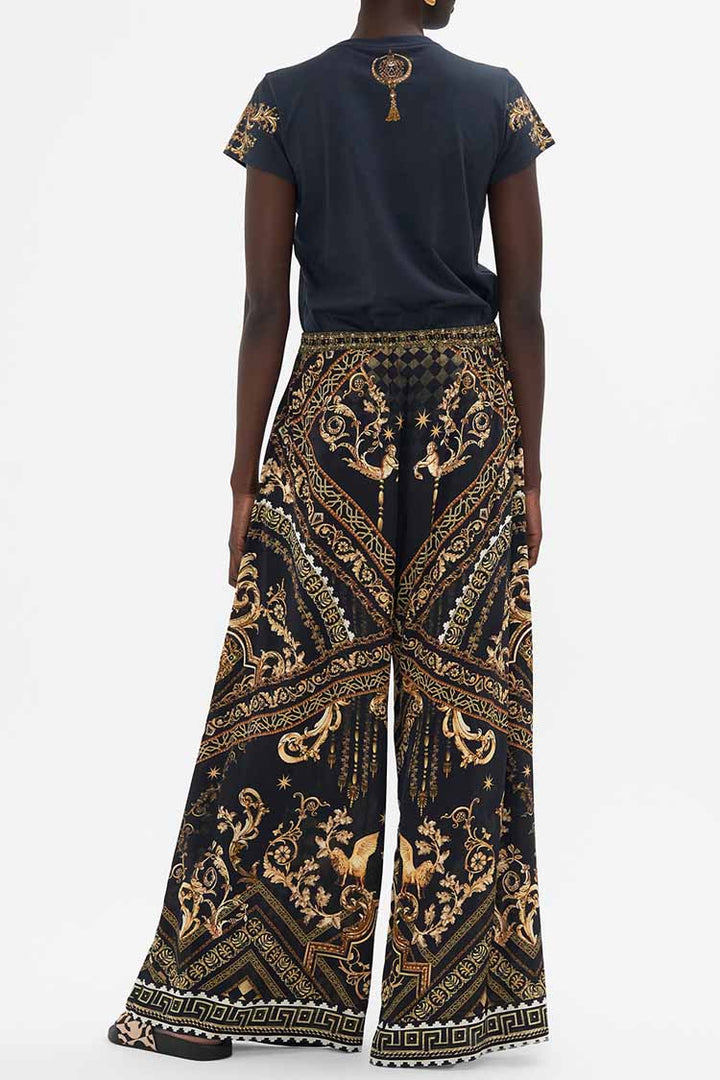 Wide Leg Trouser w Pockets in Duomo Dynasty