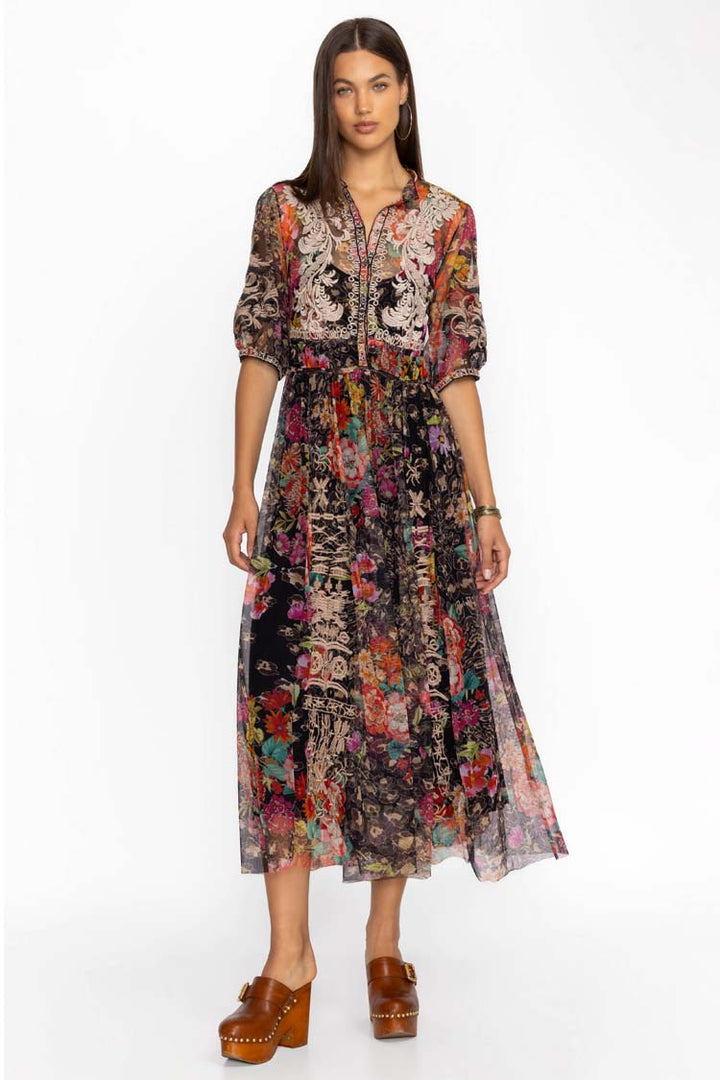 Wild Gardenia Mazzy Shirtdress w Slip