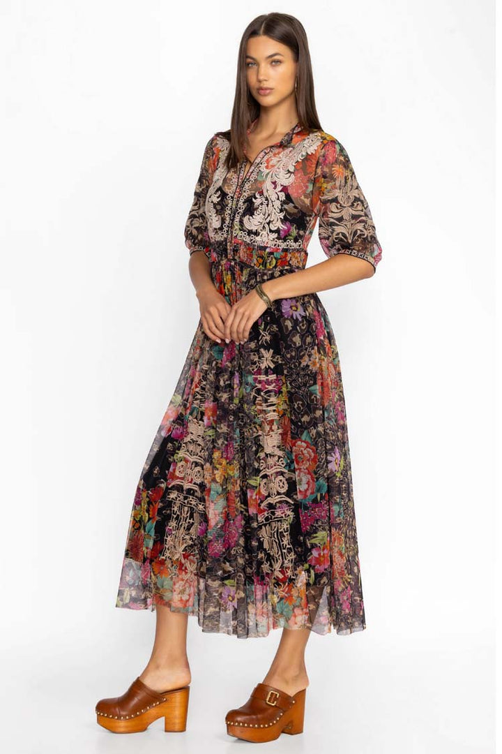 Wild Gardenia Mazzy Shirtdress w Slip