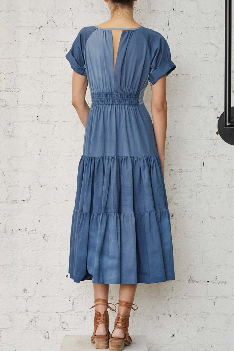 Wing Woman Dress in Indigo