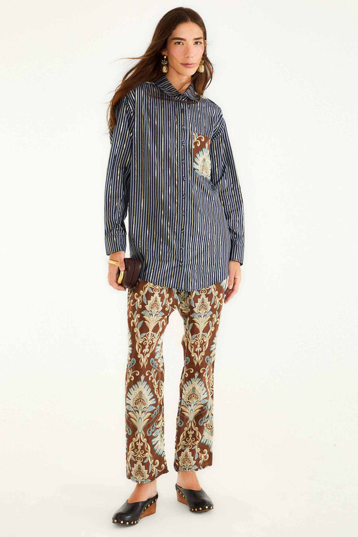 Wonderful Arabesque Brown Pants
