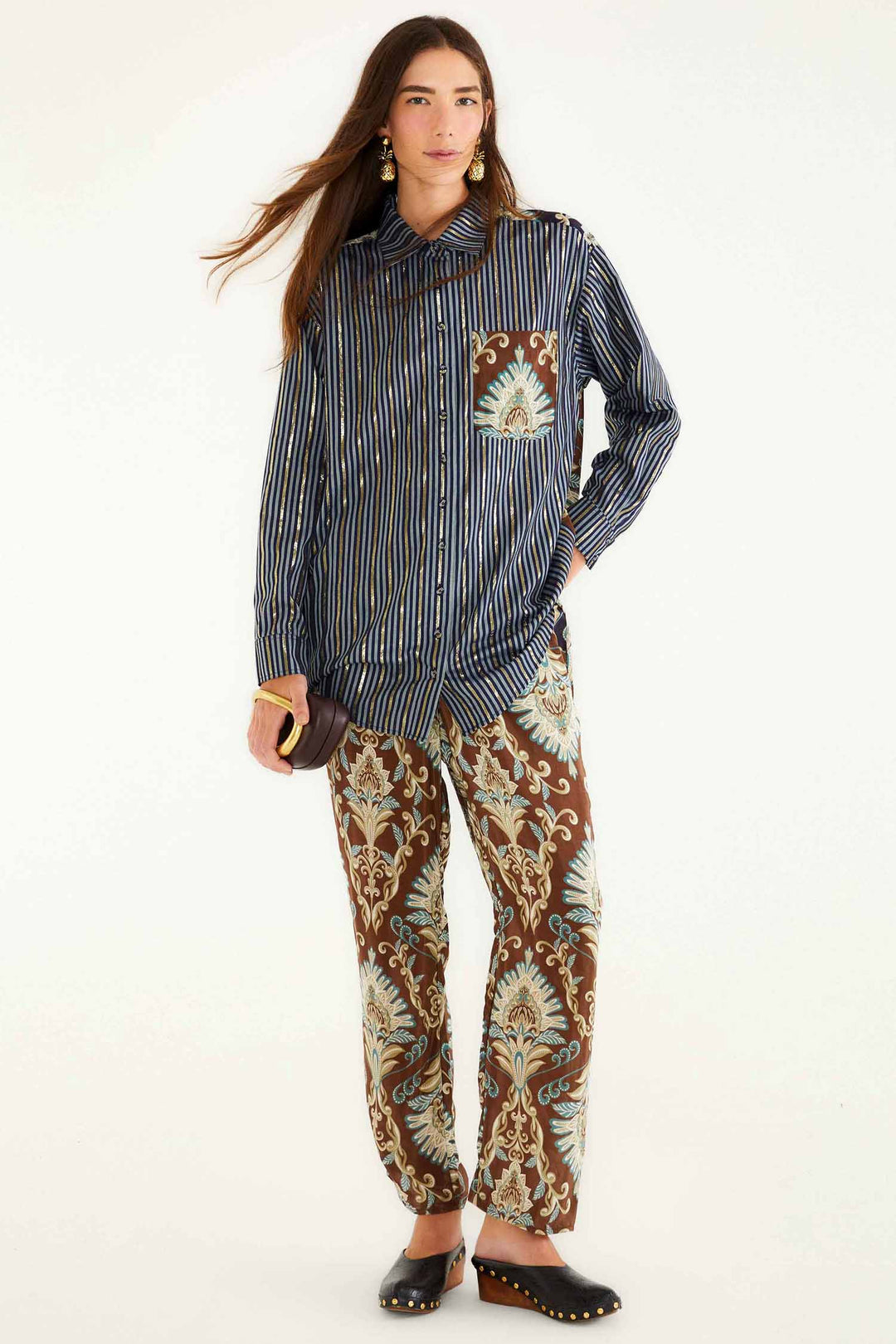 Wonderful Arabesque Brown Pants