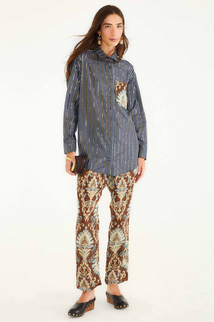 Wonderful Arabesque Brown Shirt