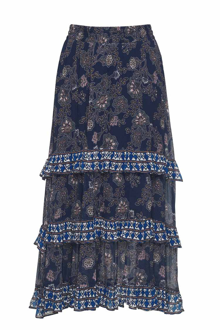 Wood Craft Midi Skirt
