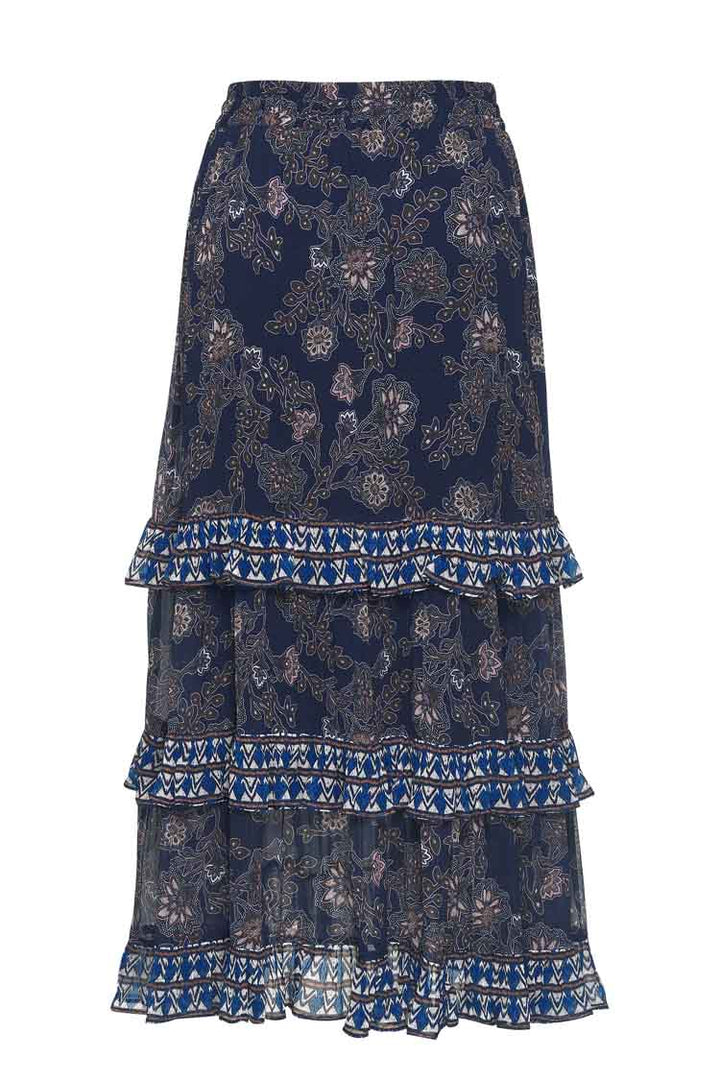 Wood Craft Midi Skirt