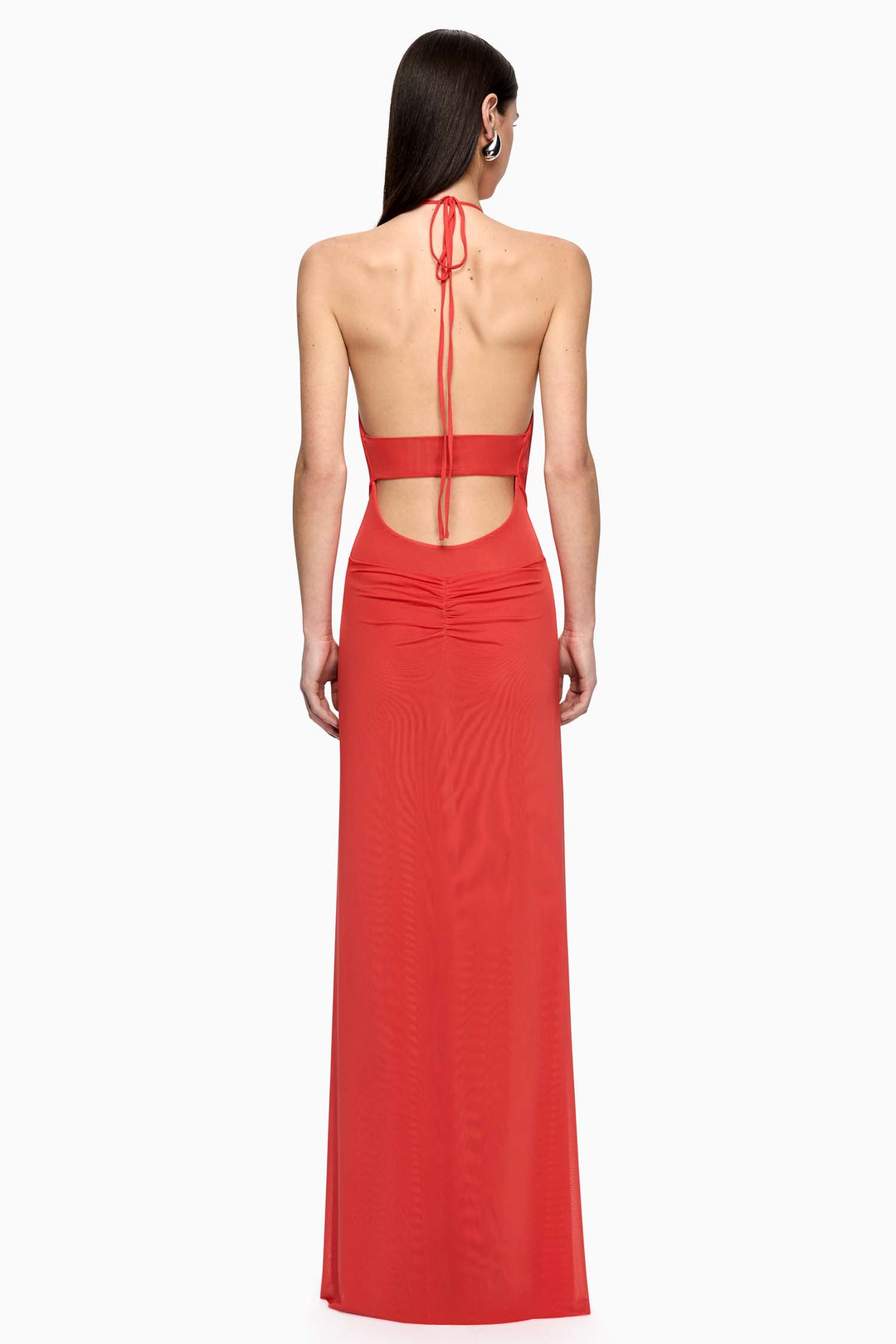Xanthi V Neck Maxi Dress in Flame