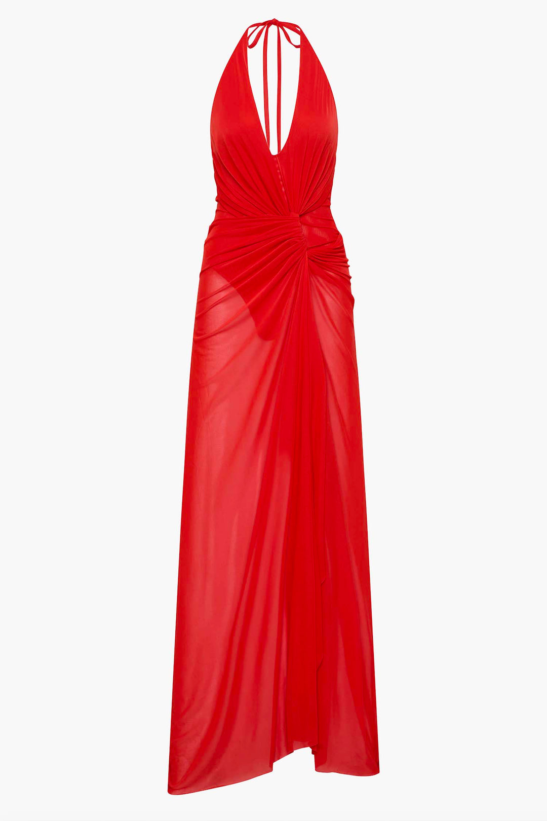 Xanthi V Neck Maxi Dress in Flame