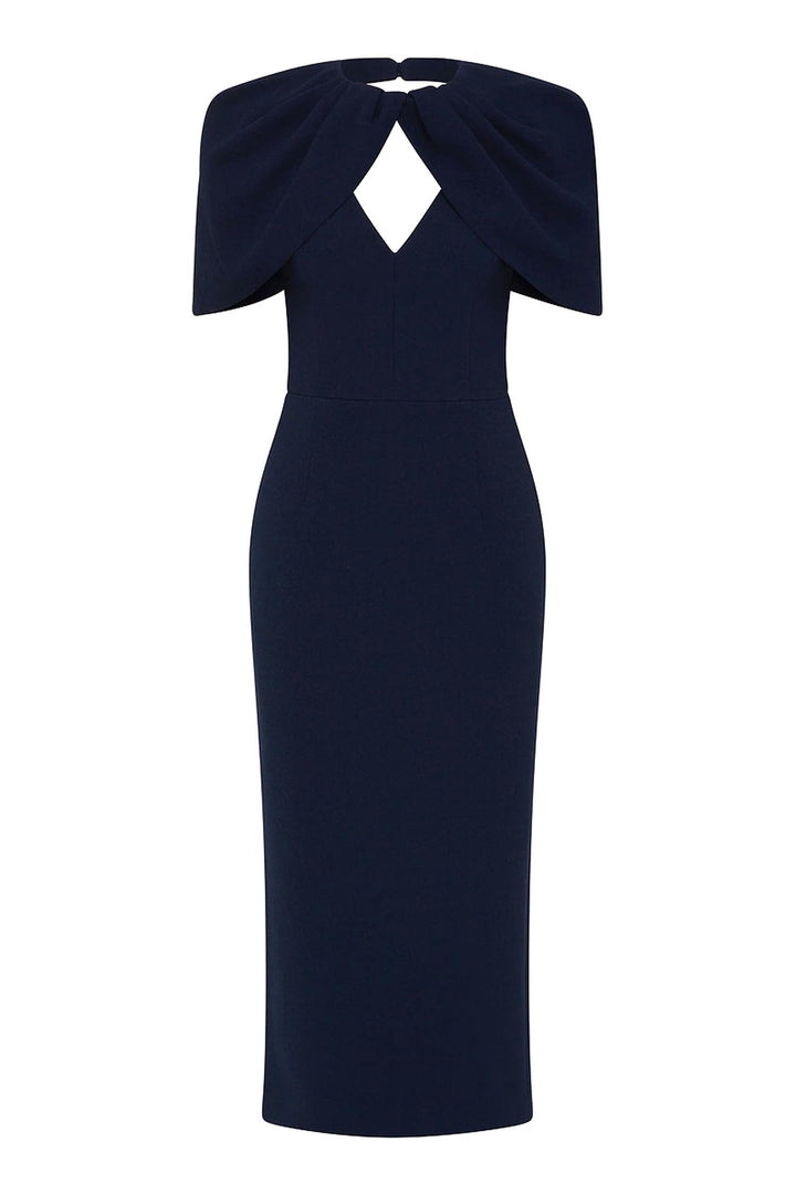 Xena Midi Dress in Navy