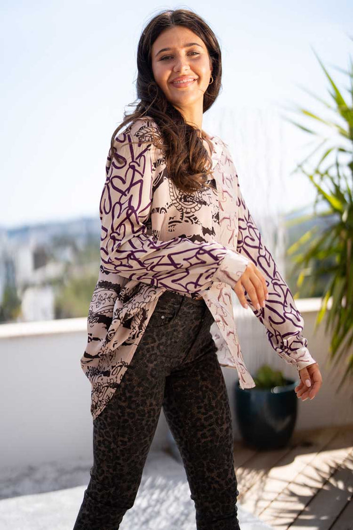 Zebra Hearts Blouse