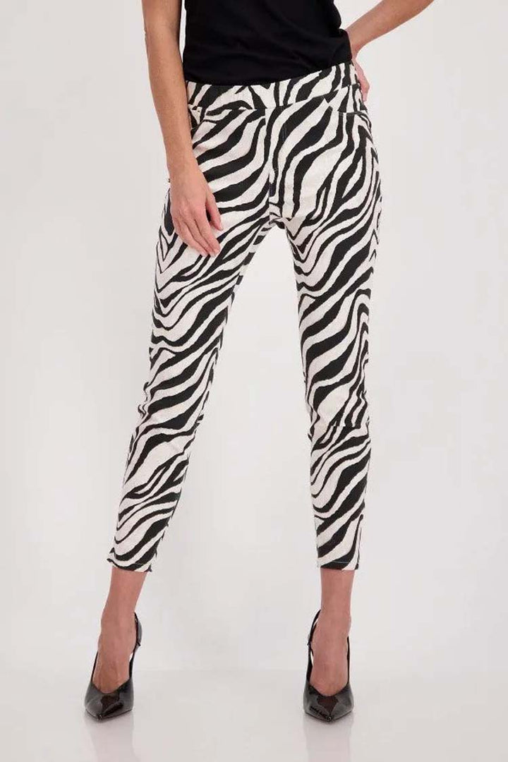 Zebra Printed Pull On Pant
