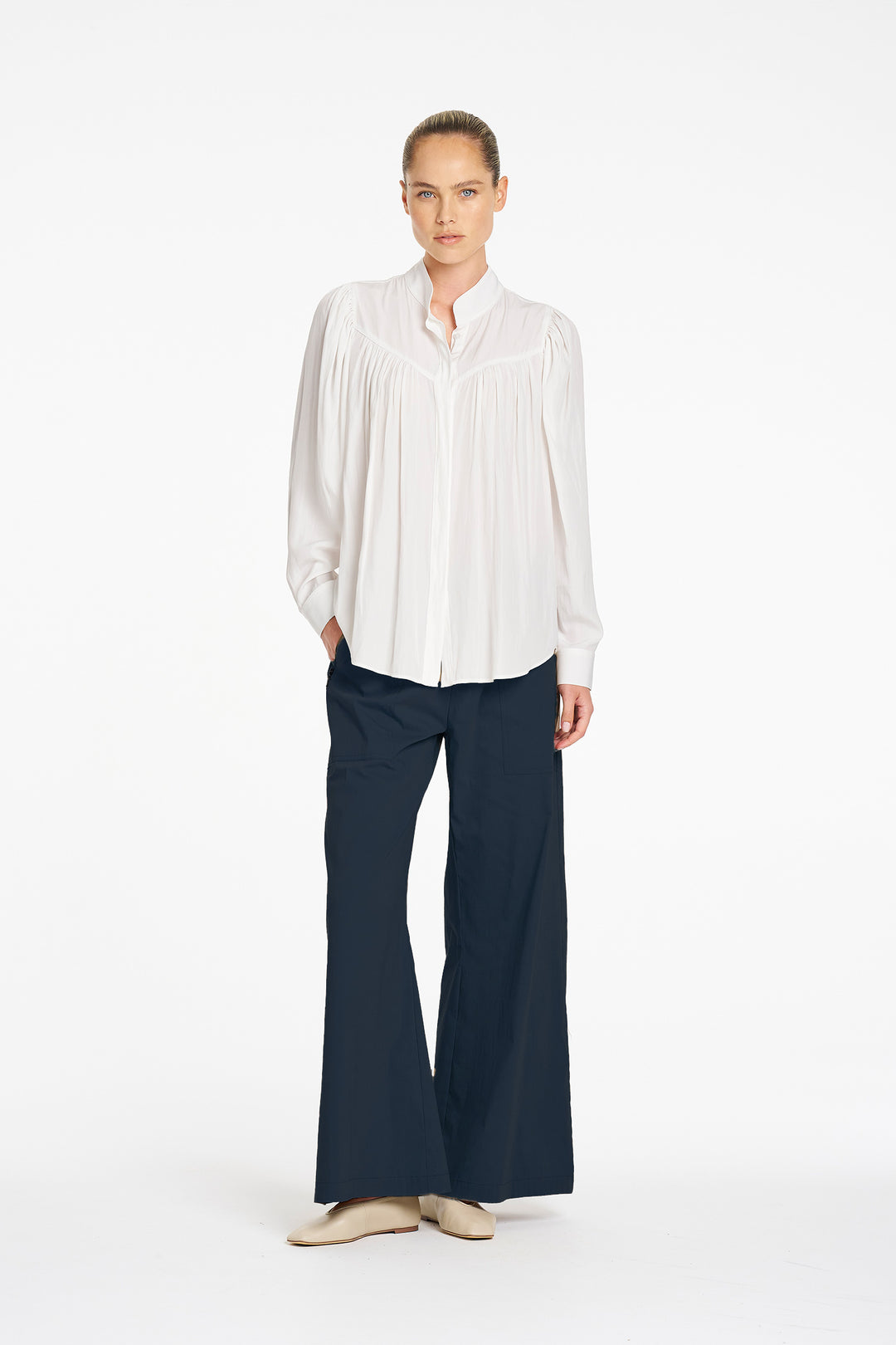 Zip Suit Pant in French Navy