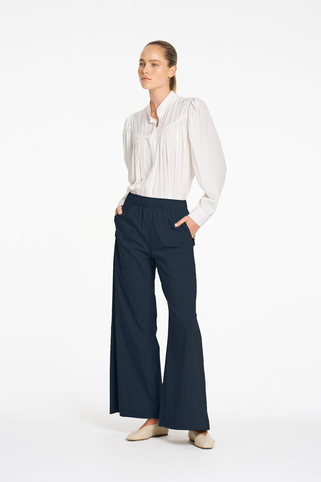 Zip Suit Pant in French Navy