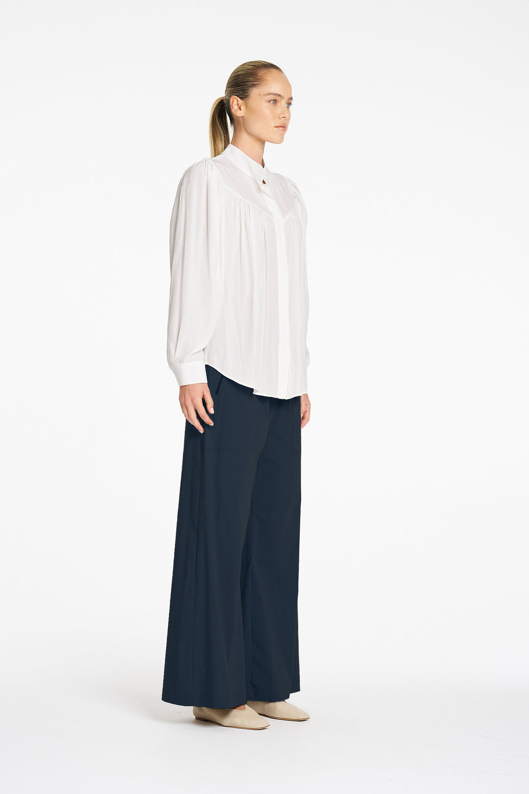 Zip Suit Pant in French Navy