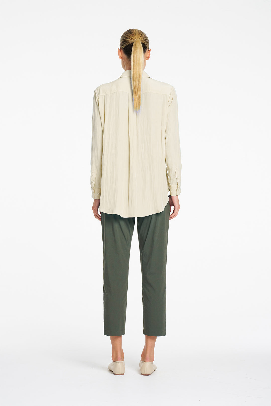 Zip Tapered Pant in Bayleaf