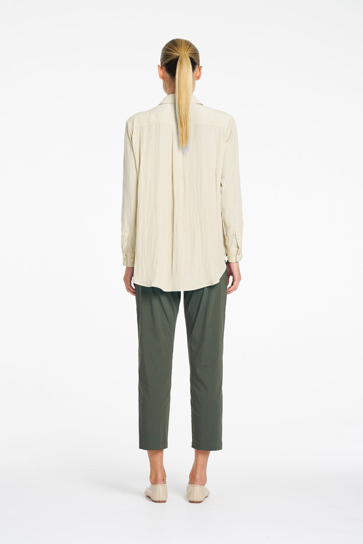 Zip Tapered Pant in Bayleaf