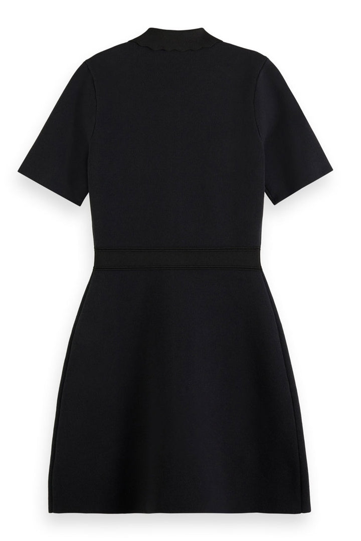 Zip Front Compact Knitted Mini Dress | FINAL SALE