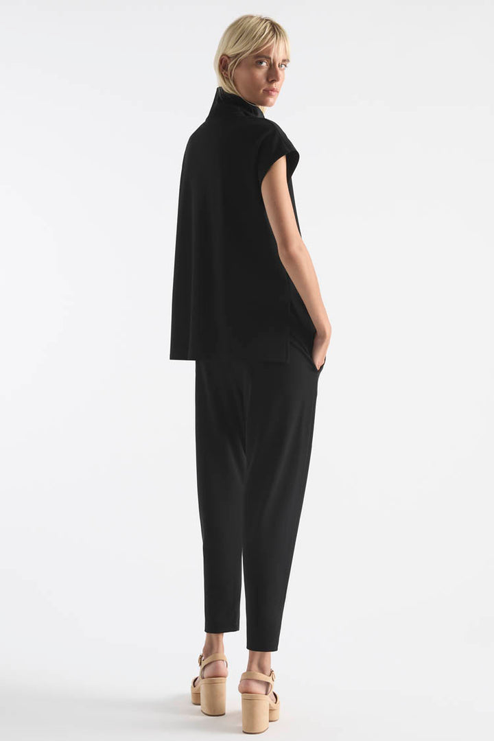 Zip Front Shell in Black