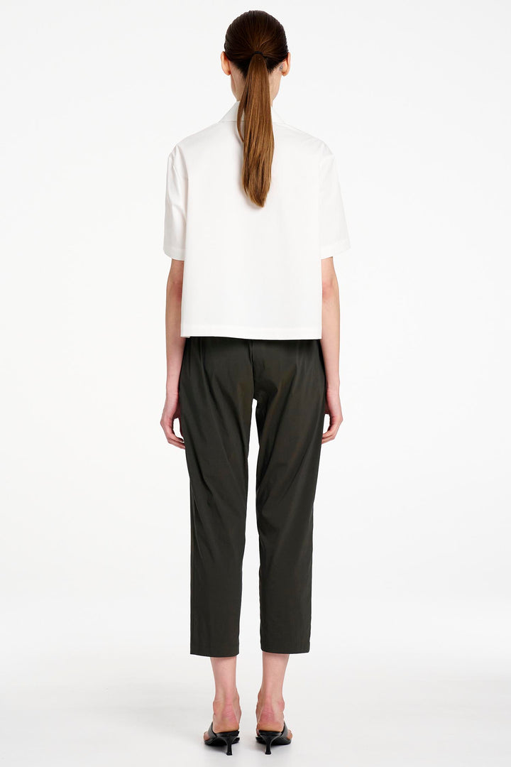Zip Tapered Pant in Bark