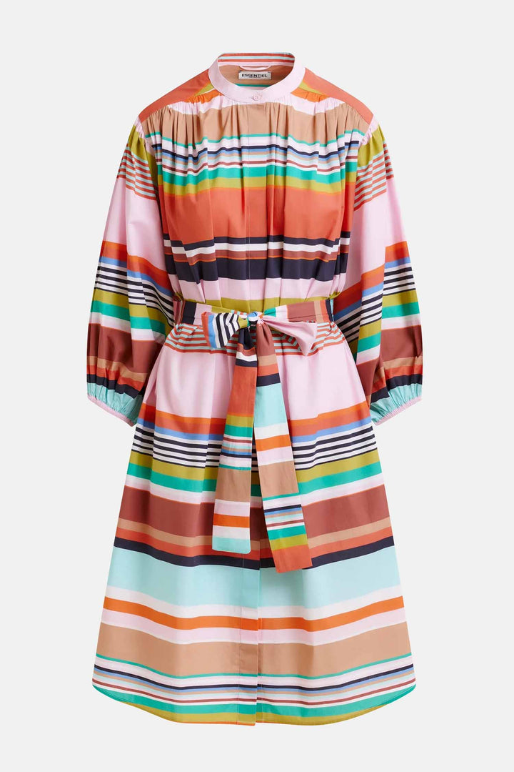 Hoklahoma Oversize Striped Shirt Dress