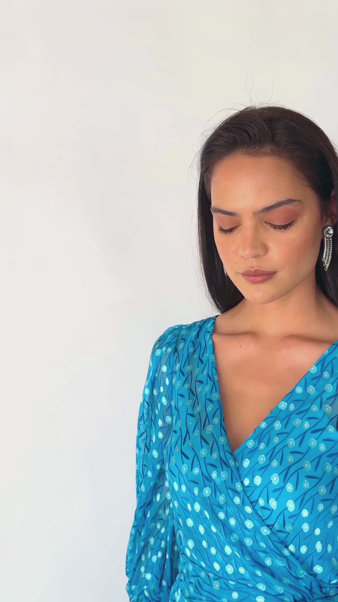We Float Maxi Wrap Dress